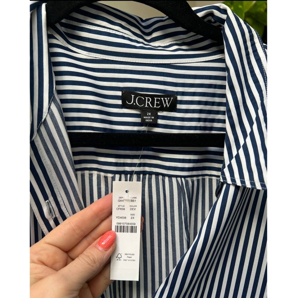 NWT - J.crew Amelia shirtdress in viscose twill - 2x - Picture 5 of 6